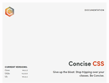 Tablet Screenshot of concisecss.com